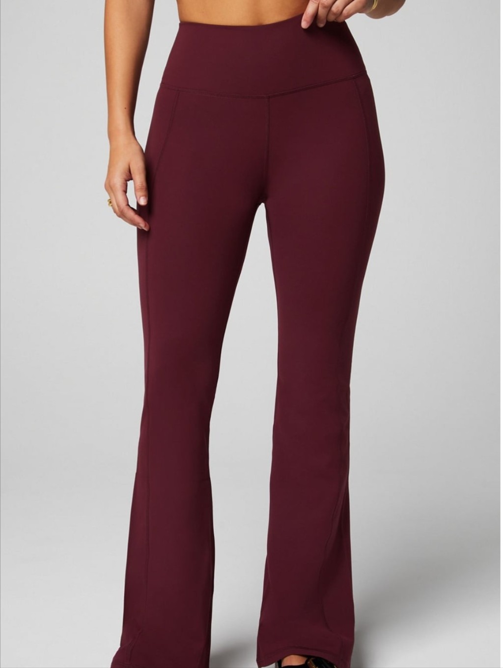 Fabletics Bootcut Flare Leggings In Merlot